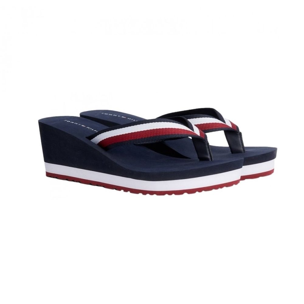 Sandalias para Mujer Tommy Hilfiger Taco Alto Modelo 7263 Talla 39