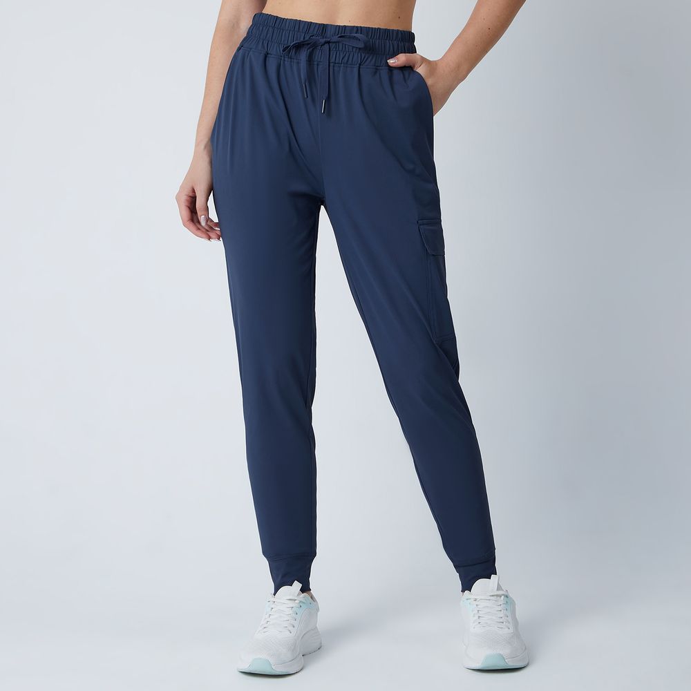 Azul Marino Pantalon De Buzo Mujer Talla Grande Pantalón Buzo Azul