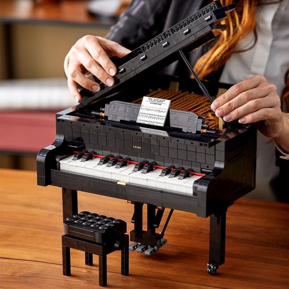 LEGO Ideas Grand Piano para adultos, decoración coleccionable con