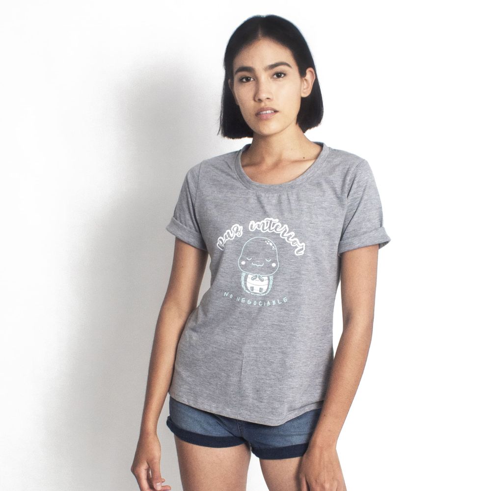 Polo de Mujer DZ TRENDY Algodon Gris Talla M Oechsle Oechsle